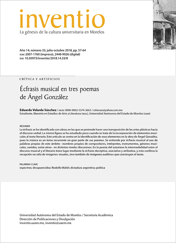 Écfrasis musical en tres poemas de Ángel González