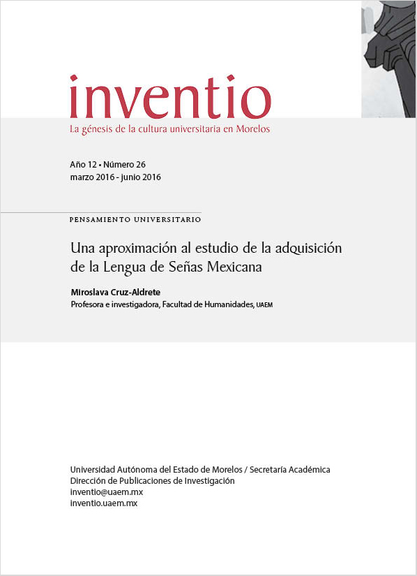 Una aproximación al estudio de la adquisición de la Lengua de Señas Mexicana