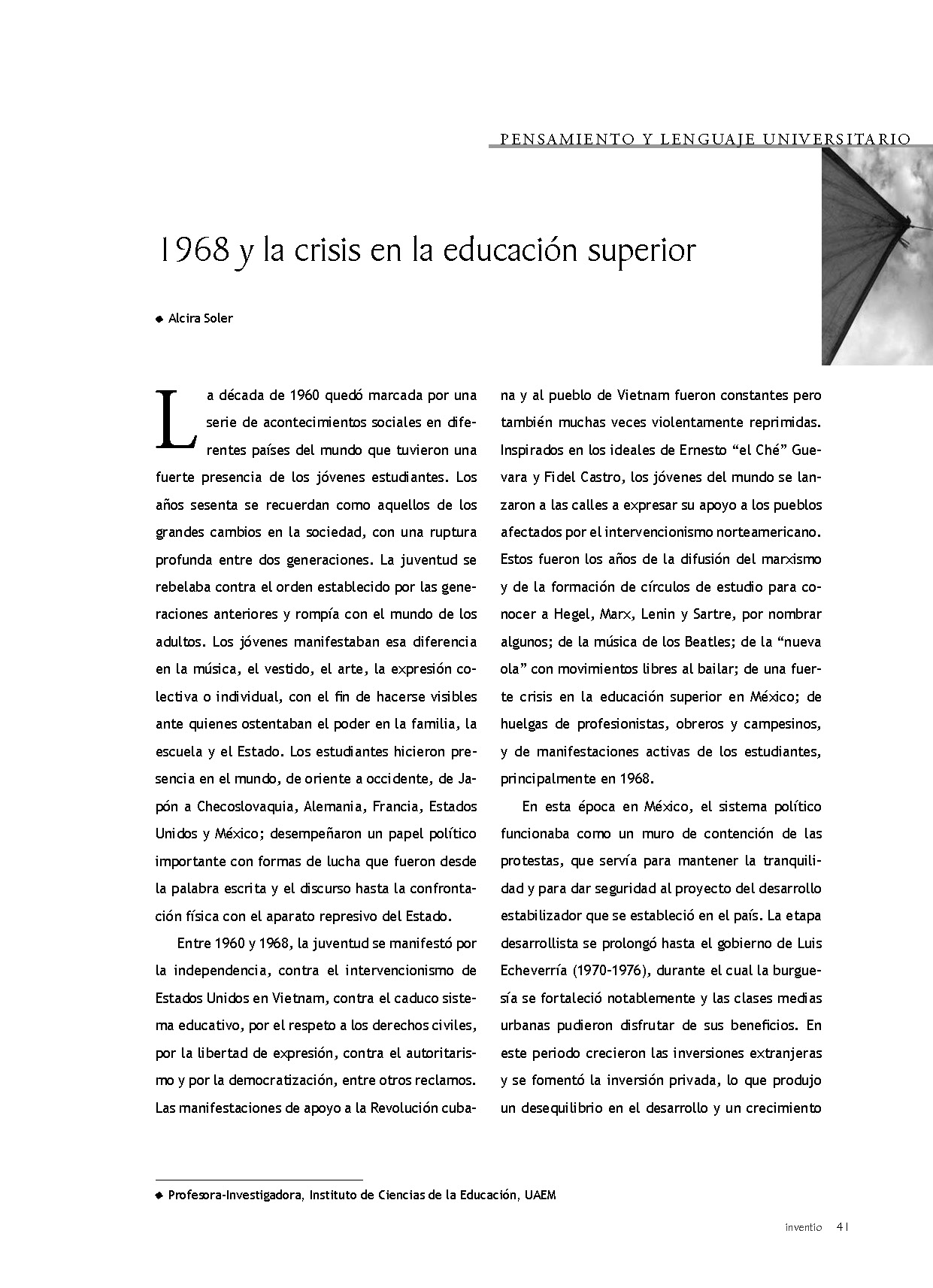 1968 y la crisis en la educación superior