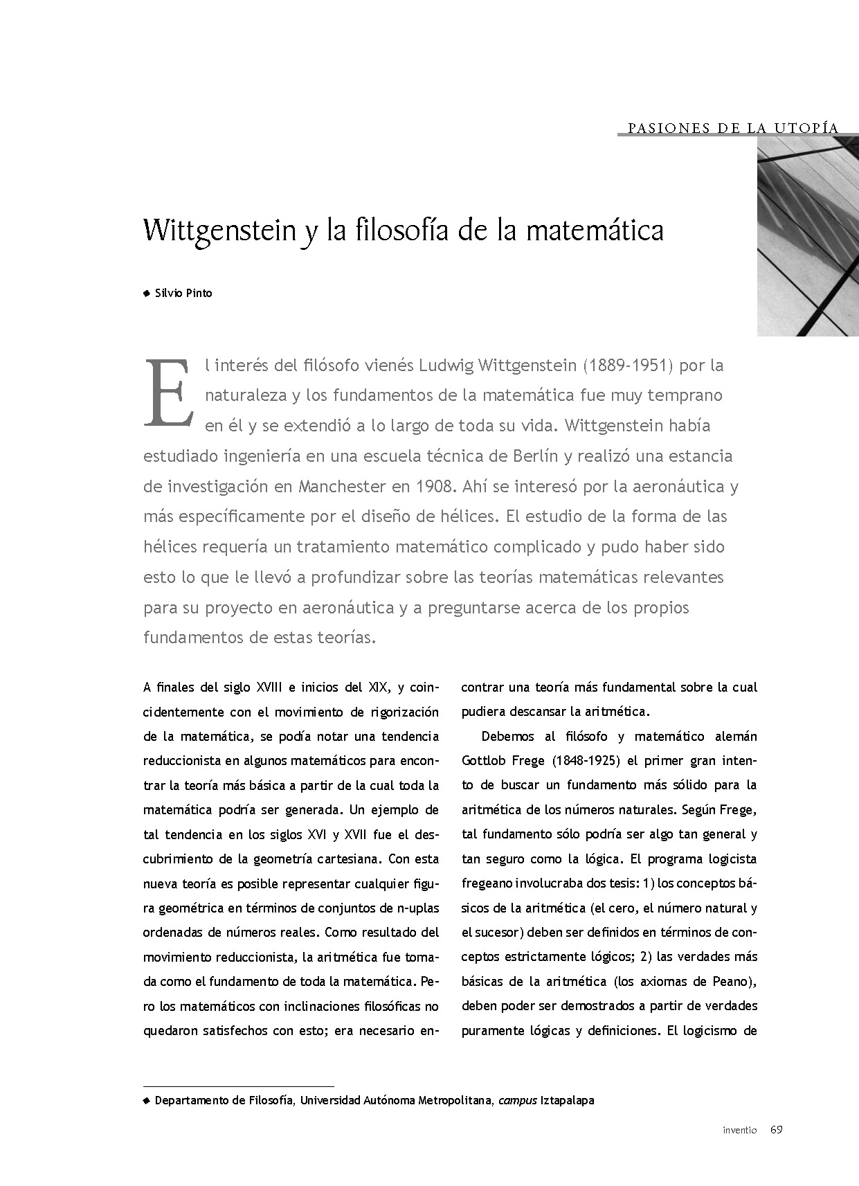 Wittgenstein y la filosofía de la matemática