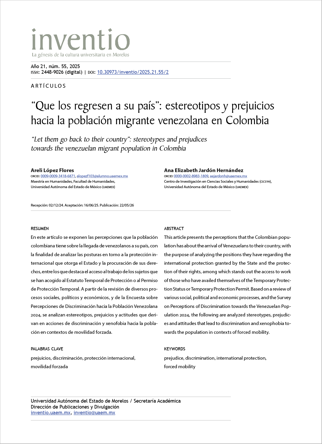 “Que los regresen a su país”: estereotipos y prejuicios hacia la población migrante venezolana en Colombia