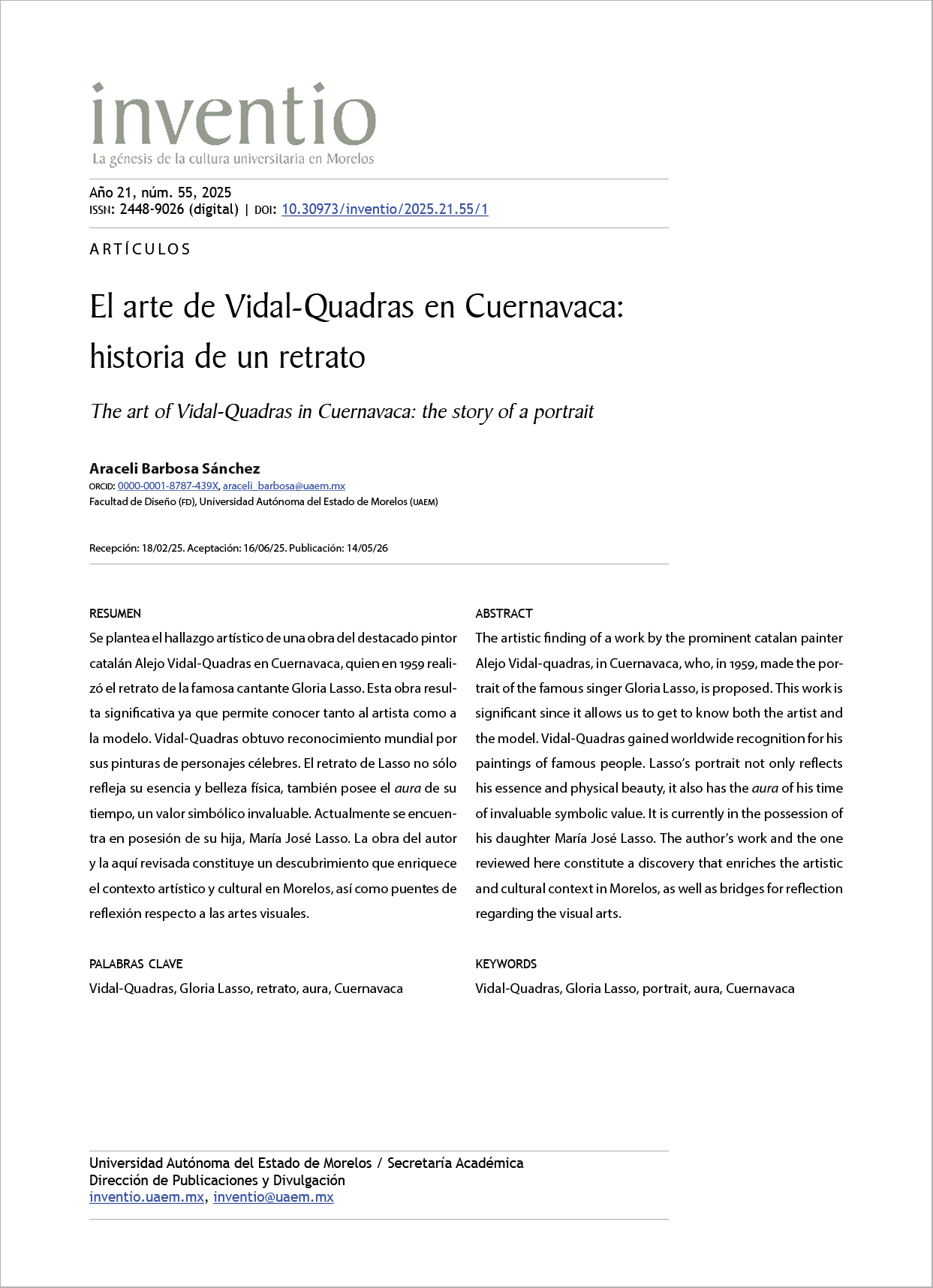El arte de Vidal-Quadras en Cuernavaca: historia de un retrato