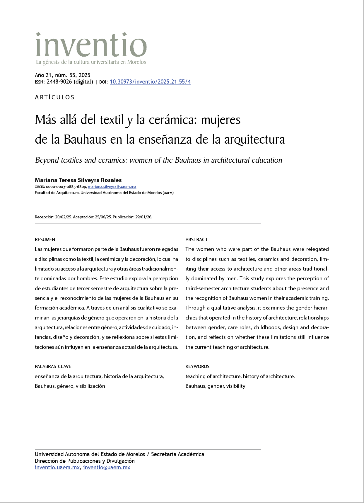 Más allá del textil y la cerámica: mujeres de la Bauhaus en la enseñanza de la arquitectura