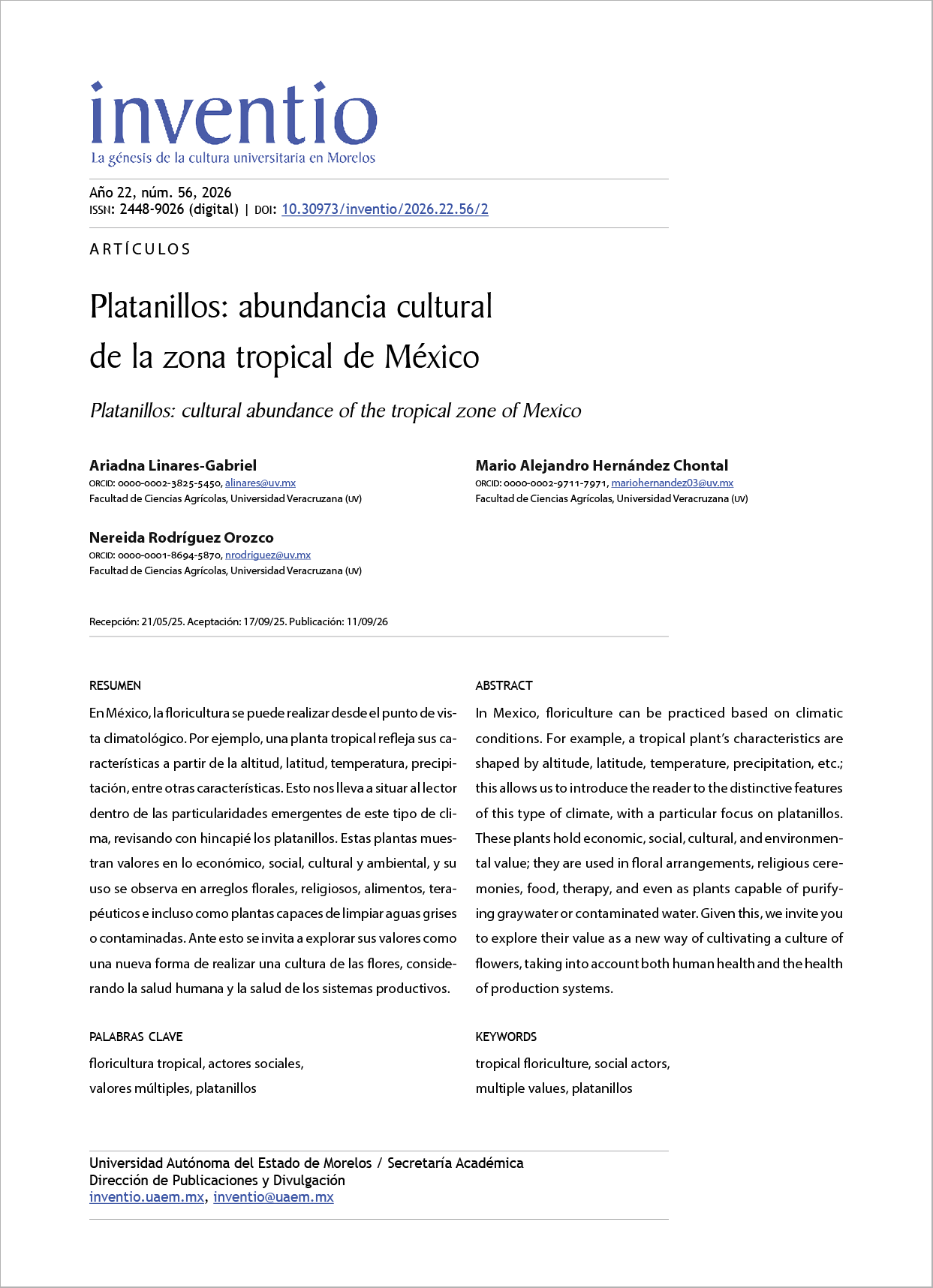 Platanillos: abundancia cultural de la zona tropical de México